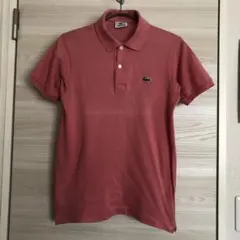 LACOSTE ピンク ポロシャツ(B級品)１(XS)