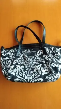 花柄刺繍トートバッグ