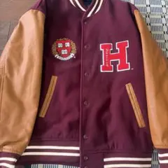 HARVARD UNIVERSITY スタジャン バーガンディ