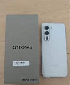 arrows Alpha ホワイト SIMフリー 中古品 初期化済