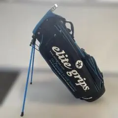 elite grips キャディバッグ 黒と青