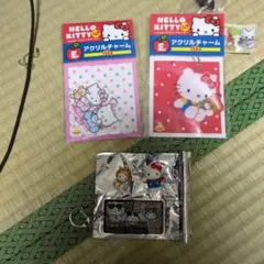 ハローキティ 50周年 アクリルチャーム 3点セット