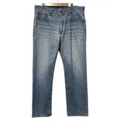 ユニクロ 　大きいサイズ　ストレート デニム ジーンズ　ライトブルー