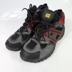 ホーキンス　トレッキングシューズ〈HL30001〉登山靴（25.5.）黒　赤