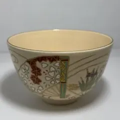 九谷焼　錦絵 金彩 蓋付き茶碗 飯茶碗 茶碗 5客 鳳凰 アンティーク 春 九谷焼 錦絵 金彩 蓋付き茶碗 飯茶碗 茶碗 5客 鳳凰 アンティーク 春