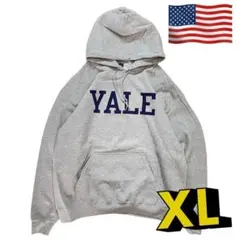 YALE パーカー　グレー　XLサイズ　スウェット トレーナー　カレッジ