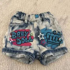 BABYDOLL デニムショートパンツ 80