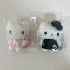 サンリオ ハローキティ ミニチュアキルト マスコット　ピンク　ブラック