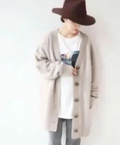 プラージュ　plage fur カーディガン　ベージュ　クリーニング済