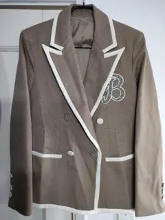 希少2010s✦イタリア発PINKOピンコLove Birds刺繍ダブルブレザー