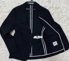 ZARA シアサッカー　テーラードジャケット　洗える　SizeM