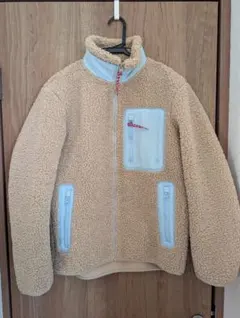 UNIQLO JW ANDERSON フリースボアジャケット ベージュ 水色