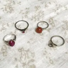 指輪　4個　ファッションリング　まとめ売り