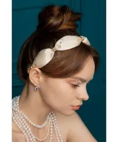 未使用タグ付き　Mela Bianca 韓国 コリーナ ヘア バンド