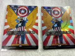 キャプテンアメリカ　ソー　サインカード CaptainAmerica キャプテンアメリカサイン入り アートカード mtg