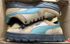 【美品】PUMA スエード スニーカー ブラウン/グリーン