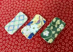 京友禅錦絵変わり陶器製箸置き3個セット