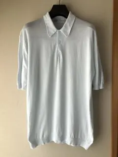 JOHN SMEDLEY コットン ISIS 30Gニットポロ 水色 42のサムネイル