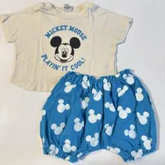 Disney Mickey Mouse Tシャツ ブルマ セット　80