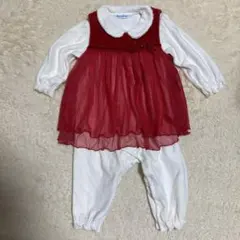 familiar ロンパースとワンピースのセットアップ