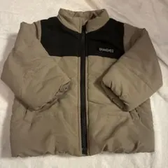 BRANSHES キッズ 中綿ジャケット ベージュ ブラック
