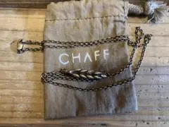 CHAFF チャフ デザイン リーフ ネックレス シルバー