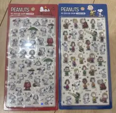 正規品　韓国限定 PEANUTS スヌーピー 3D ドロップ　シール 2枚セット