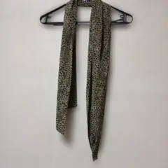 ヒョウ柄 ロングスカーフ