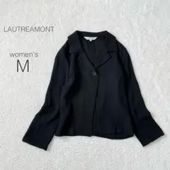 【ロートレアモン】サマージャケット 長袖 オープンカラー 日本製 上品【M】美品