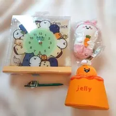 お文具といっしょ アクリル時計 ぬいぐるみ ペン 4点セット お文具といっしょ アクリル時計 ぬいぐるみ ペン 4点セット - メルカリ