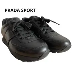 未使用級✨　PRADA SPORT スニーカー　レザー　黒　22.5相当