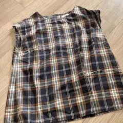Ichikichi ノースリーブシャツ チェック柄
