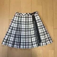 mezzo piano junior チェック柄プリーツスカート