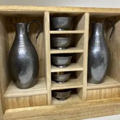 純銀　酒器揃7点　ちろり　合箱　294g チヒオニ　東さ8-0426☆新のサムネイル