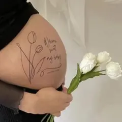 【新作人気♡】マタニティペイントシール/マタニティフォト