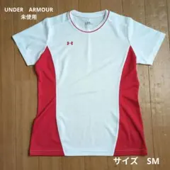 未使用　Under Armour 半袖Tシャツ SM ホワイト/レッド