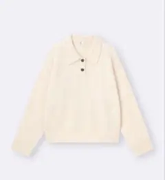 ニット ポロシャツ 長袖