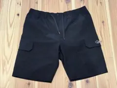 しまむらLOGOS メンズカーゴハーフパンツ ブラックLサイズのサムネイル