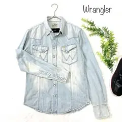 ⭐️プレミアム⭐️WRANGLER ×AKM デニム　ウエスタンシャツ コラボ　Ｌ AKM - AKM×ラングラー 【L】の通販 by メースケ's shop