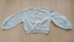 PLACID ロゴ刺繍 スウェット トレーナー ライトブルー　サイズ140のサムネイル