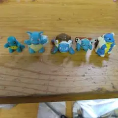ポケモン　ゼニガメ　カメール　カメックス　5体