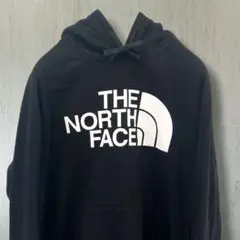 ノースフェイス ビッグロゴ パーカー 黒 M