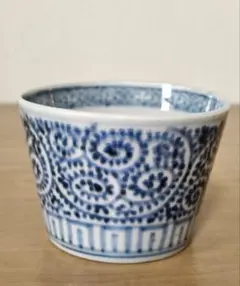 伊万里蛸唐草文蕎麦猪口 ５客 古伊万里 染付 蛸唐草 蕎麦猪口 5客セット - 生活骨董と古布の