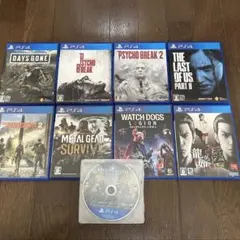 PS4 ソフト まとめ 9枚セット サイコブレイク ラストオブアス デイズゴーン