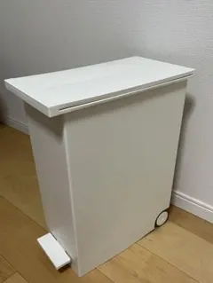 KEYUKA 27L ホワイト 両開き　ペダル式ごみ箱 車輪付き