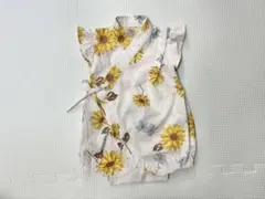 アプレレクール　甚平ロンパース　ひまわり