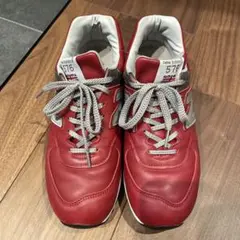 New Balance 576 レッド レザー　スニーカー　26cm