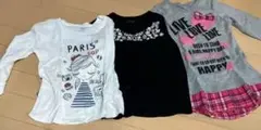 女の子　110 長袖Tシャツ　3枚セット