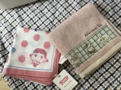 不二家 ペコちゃん Afternoon Tea ハンカチセット