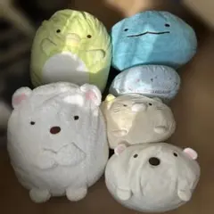 すみっこぐらし　大　ぬいぐるみ　計6個　まとめ売り